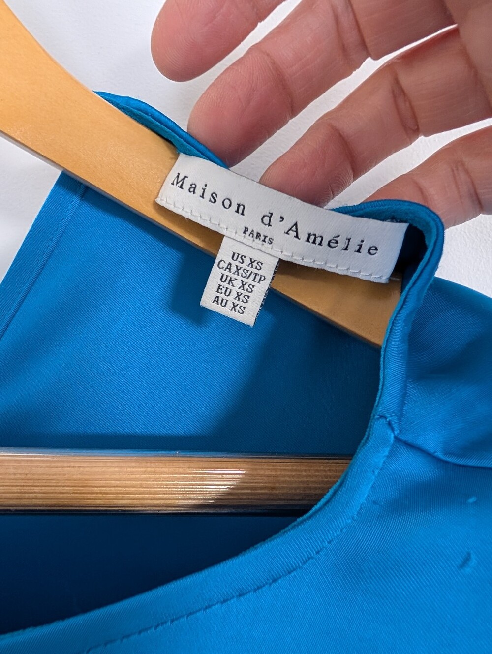 Maison d'Amélie Paris Satin Two-Piece Set – Teal XS - Picture 5 of 8